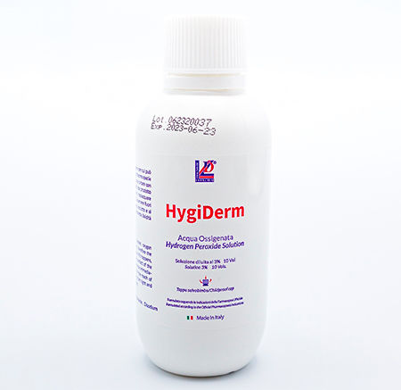 Detergente liquido - HygiDerm - Liofilchem S.r.l. - 1000 ml / 250 mL / a base di perossido di idrogeno