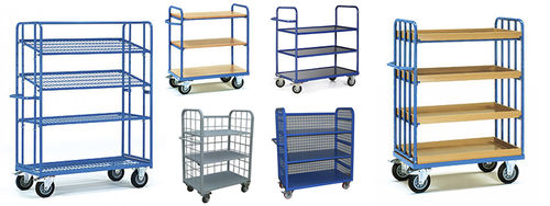 Carrello con ripiano - NERI - mobile