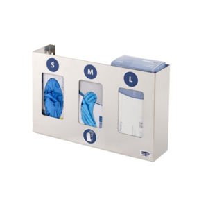 Distributore di guanti - 20.B957330	 - Medicom SAS - da parete / in acciaio inossidabile