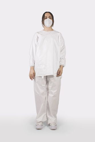 Completo medico pantalone-casacca per donna - UNIFORMIDAD LABORAL BARBERÁ, SL ULB MEDICAL - in polipropilene / monouso / traspirante