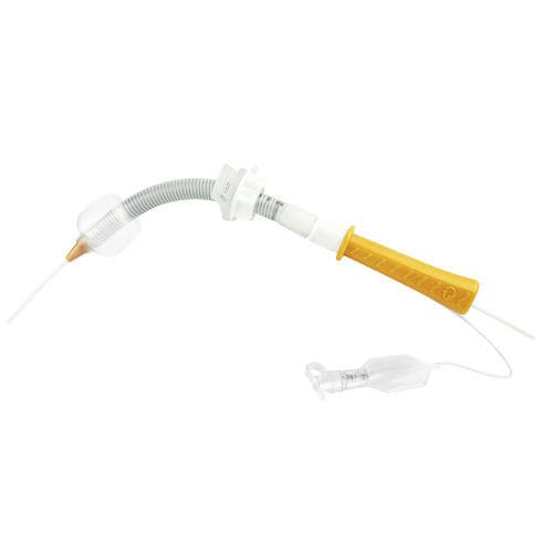 Cannula per tracheotomia - PRIFLEX PercuTrach® - Primed Halberstadt Medizintechnik GmbH - curva / in PVC