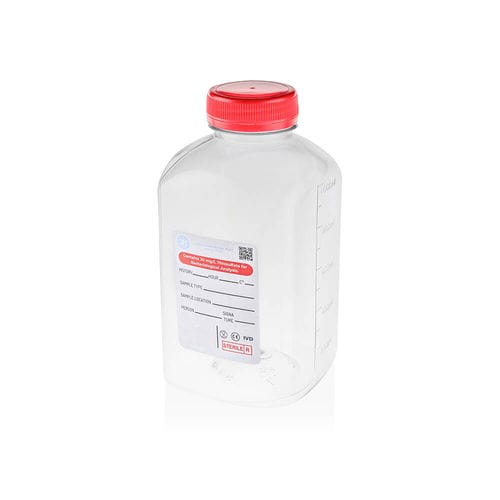 Flacone da laboratorio - 3K LABORATUVAR MEDİKAL PLASTİK LTD.ŞTİ. - per dosaggio d'acqua / in PET / graduato