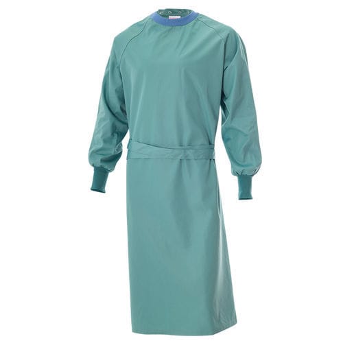 Camice chirurgico unisex - Europe Bata - Technotex Quality Fabrics SLU - in poliestere / impermeabile / blu