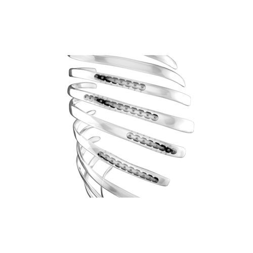 Placca di compressione per costole - 2700 series - Aplus Biotechnology - bloccata / in titanio
