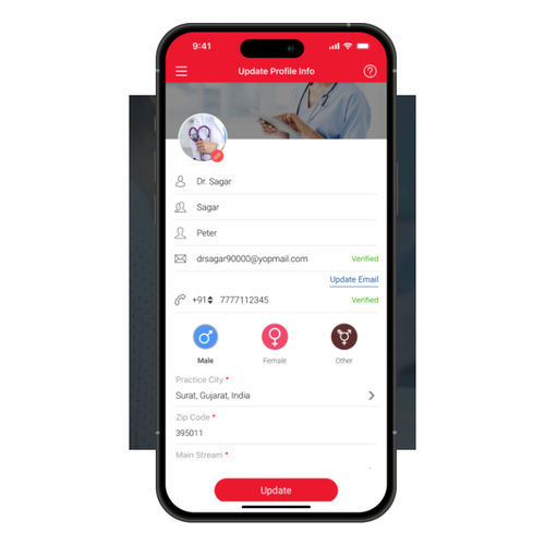 Applicazione mobile di gestione - Healthray - di monitoraggio / di pianificazione / con sistema di tracciatura