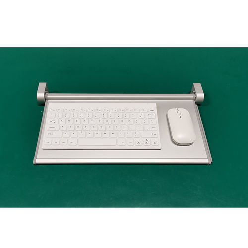 Tastiera medicale in alluminio - S400-TR-DT - Guangzhou GT-Interaction Technology Co., Ltd - disinfettabile / antibatterica / con supporto per tastiera