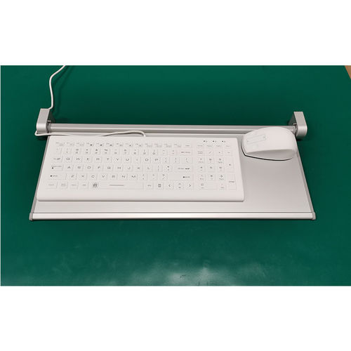 Tastiera medicale in alluminio - S520-DT - Guangzhou GT-Interaction Technology Co., Ltd - disinfettabile / antibatterica / con supporto per tastiera