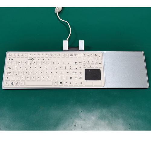 Tastiera medicale con touchpad - T530-SG - Guangzhou GT-Interaction Technology Co., Ltd - in alluminio / lavabile / disinfettabile