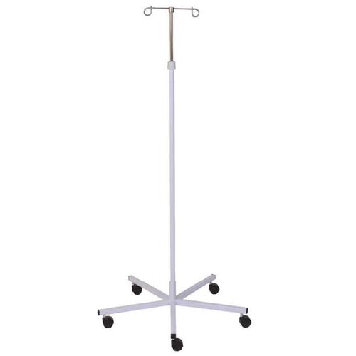 Asta portaflebo con rotelle - SHDV-5 - Zapovit - 2 ganci / in acciaio inossidabile