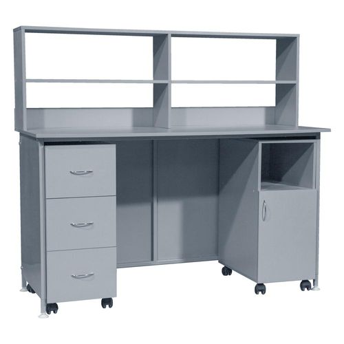 Tavolo da laboratorio - SL-001 - Zapovit - rettangolare / con cassetti / su rotelle