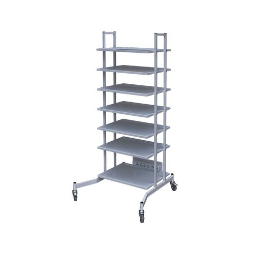 Rack per laparoscopia - LAP-1 - Zapovit - con rotelle / a ripiani