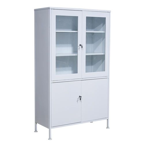 Armadio con ripiano - BL-2S - Zapovit - con sportello / in metallo / 4 porte