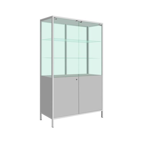 Armadio con sportello - SHM-2C - Zapovit - con ripiano / in metallo / 4 porte