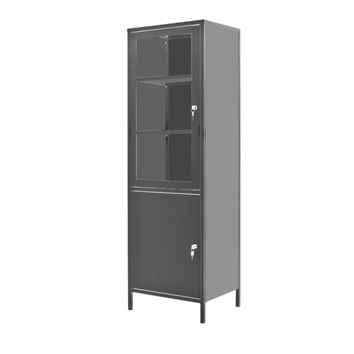 Armadio contenitore - SHM-1C(N) - Zapovit - con ripiano / con sportello / in metallo