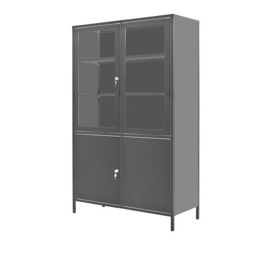 Armadio con ripiano - SHM-2C(N) - Zapovit - con sportello / in acciaio inossidabile / 4 porte