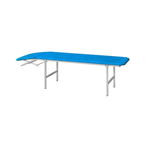 Lettino da visita manuale - CLORE - Zapovit - a 2 sezioni / beige / blu