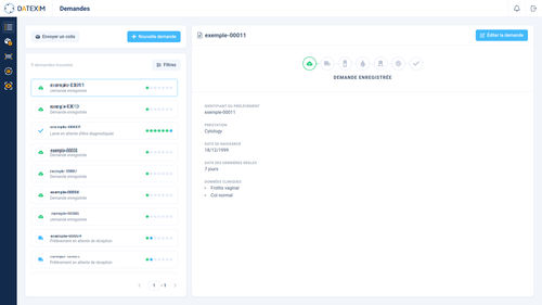 Sistema di gestione di patologia - LABFLOW® - DATEXIM - di dati / diagnostico / per reportistica