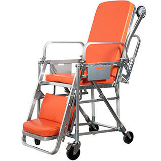 Barella con carrello per ambulanze - YC-B6 - Suzhou Tingeer Import and Export Co., Ltd. - manuale / ad altezza regolabile / con schienale regolabile