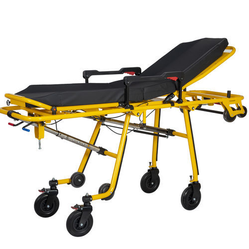 Barella con carrello di emergenza - YC-B11 - Suzhou Tingeer Import and Export Co., Ltd. - manuale / ad altezza regolabile / con schienale regolabile