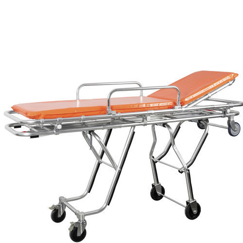 Barella con carrello per ambulanze - YC-B7 - Suzhou Tingeer Import and Export Co., Ltd. - manuale / pieghevole / ad altezza regolabile