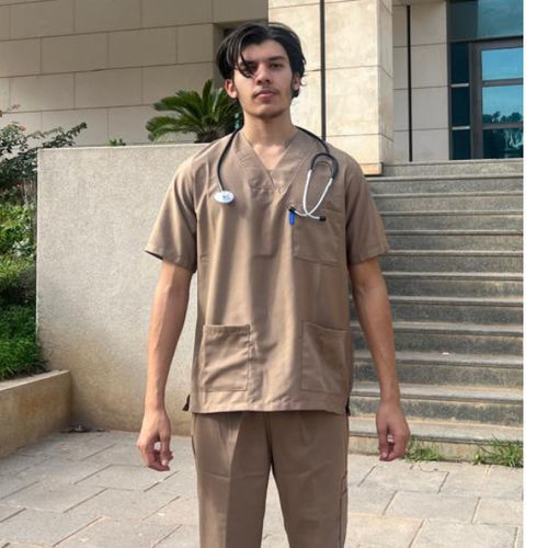 Completo medico pantalone-casacca unisex - MEROUANE - Challenge Textile - in poliestere / in cotone / lavabile