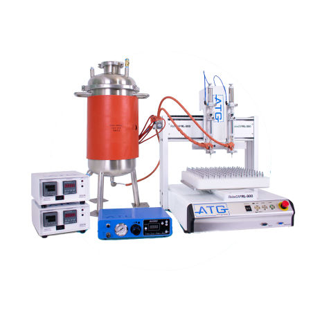 Macchina di riempimento automatizzata - RoboCAP - ATG Pharma Inc. - volumetrica / da banco / per capsule