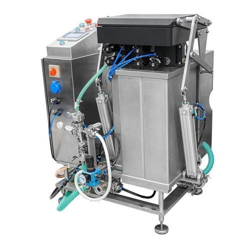 Rilevatore di fughe per liquidi - PLÜMAT Maschinenbau Vertriebs-GmbH - per l'industria farmaceutica / per sacchi / in linea