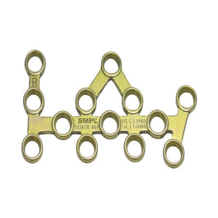 Placca di compressione per calcagno - S436L  - Smit Medimed Pvt Ltd - bloccata / in titanio / in acciaio inossidabile