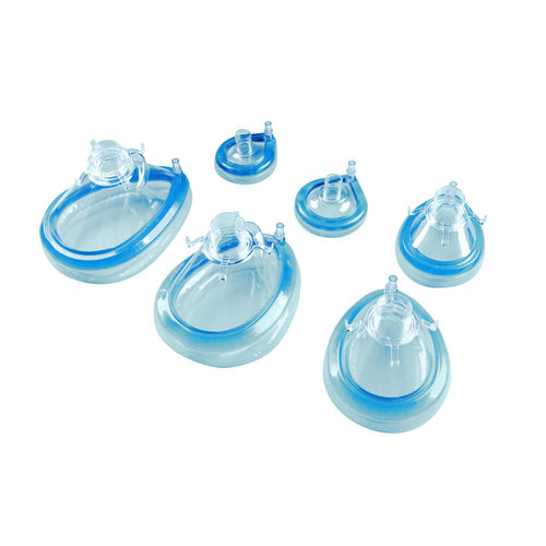 Maschera per anestesia in PVC - 23-0-12A - Secured Medical Direction - senza lattice / monouso / trasparente