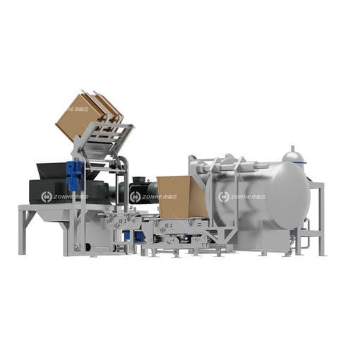 Sistema di trattamento rifiuti medicali - 3-7t/d - Zhucheng Zhongnenghe Machinery Technology Co., Ltd. - automatico / con sterilizzatore