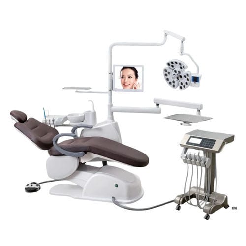Riunito odontoiatrico con poltrona elettrica - LeadThink Medical Equipment Co.,Ltd. - modulare / con camera intraorale / con portastrumenti