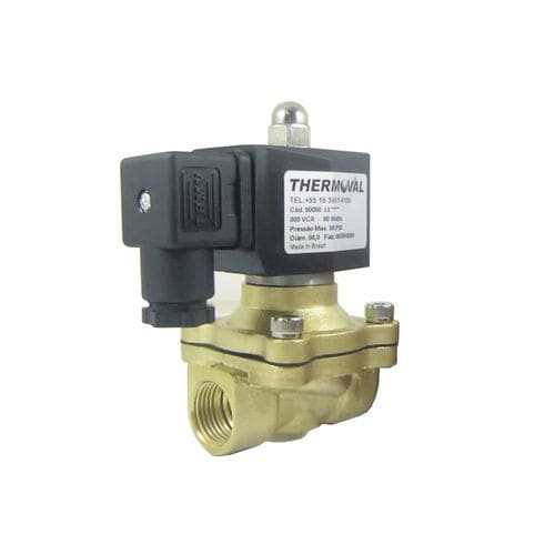 Valvola di gas - 2-Way Normally - Thermoval - a solenoidi / in acciaio inossidabile / in ottone