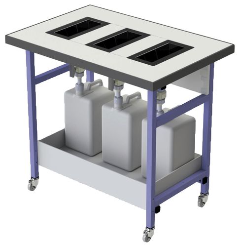 Carrello da laboratorio - 790900 - JEULIN - per uso generale / portarifiuti / di stoccaggio