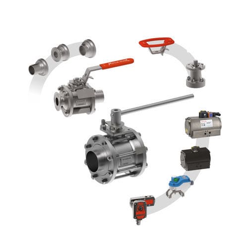 Valvola a sfera - PN4 I - Meca-Inox - per l'industria farmaceutica / per macchina di saldatura / in acciaio inossidabile