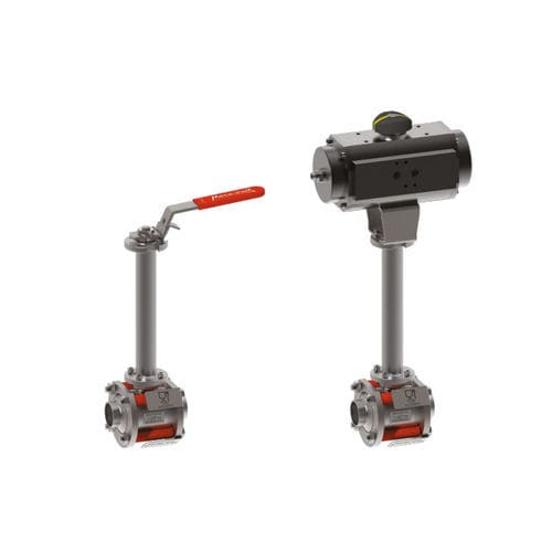 Valvola a sfera - PY4 I CY - Meca-Inox - pneumatica / per alimenti / criogenica