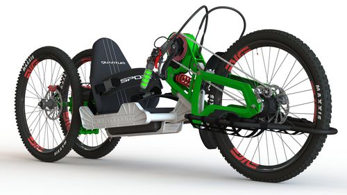 Handbike elettrico - Quantum - Sport-On - per adulto / nera / verde