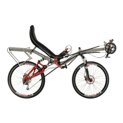 Bicicletta reclinata a pedali - MAX - Azub Bike - per adulto / rossa / grigia