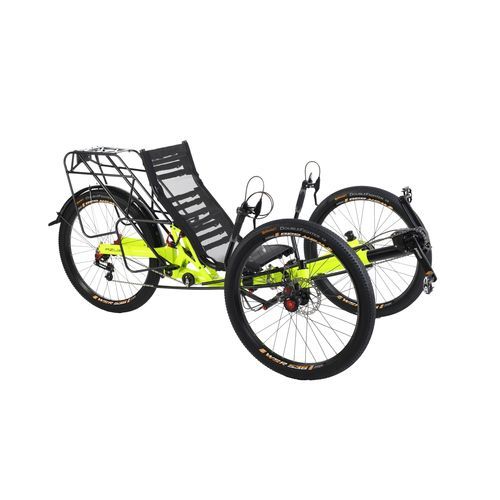 Triciclo reclinato a pedali - TRIcon GR - Azub Bike - per adulto / pieghevole / giallo