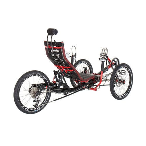 Triciclo reclinato a pedali - Ti-FLY 20 - Azub Bike - per adulto / pieghevole / nero