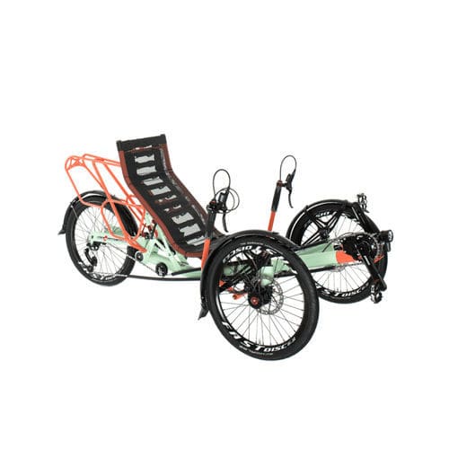 Triciclo reclinato a pedali - TRIcon 20 - Azub Bike - per adulto / pieghevole / arancione