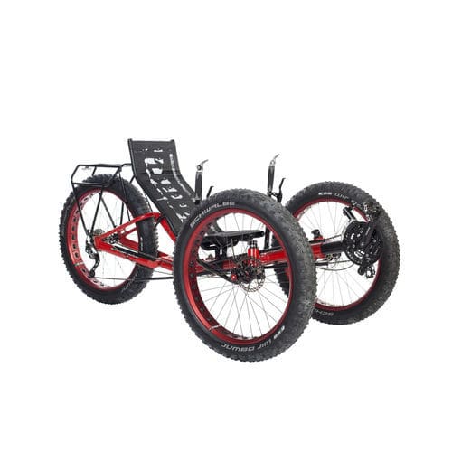 Triciclo reclinato a pedali - FAT - Azub Bike - per adulto / pieghevole / nero