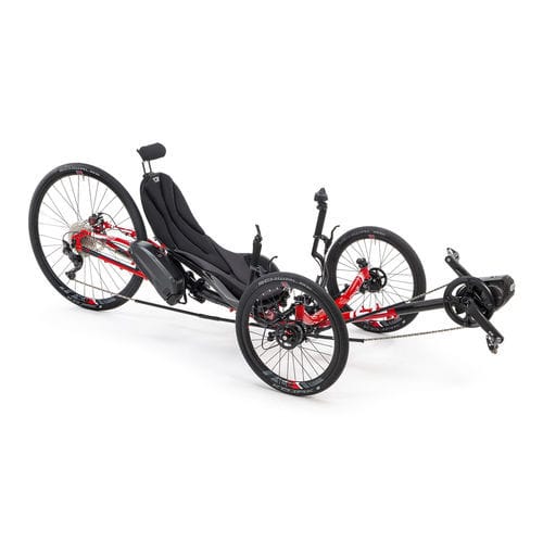Triciclo reclinato a pedali - SPRINT X - ICE Trikes - per adulto / nero / rosso