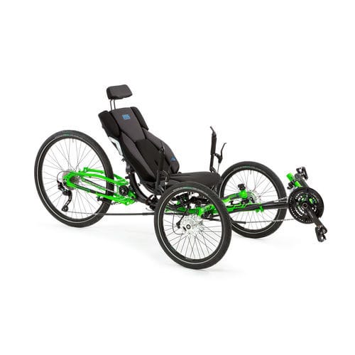 Triciclo reclinato a pedali - ADVENTURE - ICE Trikes - per adulto / verde / blu