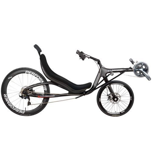 Bicicletta reclinata a pedali - Muses - Cycles Performer - per adulto / nera