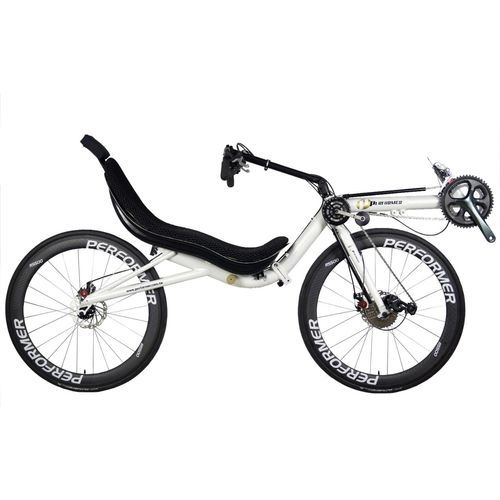 Bicicletta reclinata a pedali - Surmonter - Cycles Performer - per adulto / bianca