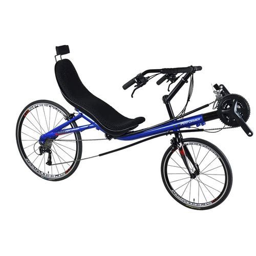 Bicicletta reclinata a pedali - Unicorn - Cycles Performer - per adulto / blu