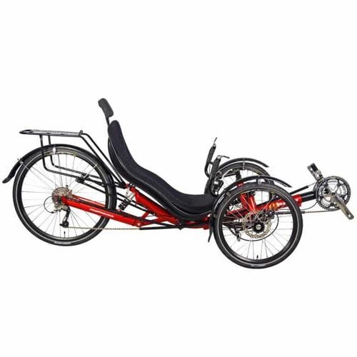 Triciclo reclinato a pedali - Trike JC26x - Cycles Performer - per adulto / rosso / telaio in alluminio