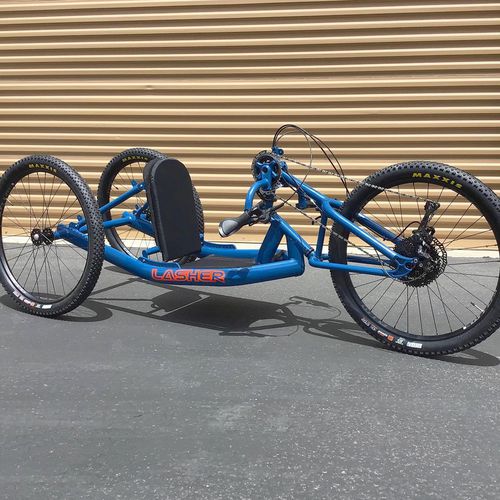 Triciclo reclinato a pedali - ARC - Lasher Sport - per adulto / verde / blu