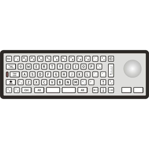 Tastiera con puntatore - 2210-35232 - STORM INTERFACE - con tastierino numerico / in acciaio inossidabile / in metallo