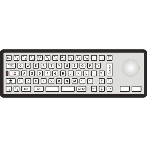 Tastiera con puntatore - 2210-35231 - STORM INTERFACE - con tastierino numerico / in acciaio inossidabile / in metallo